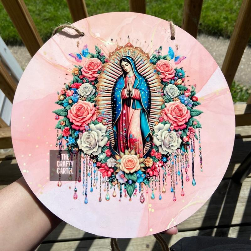 Virgencita Wall Hanging Door Sign