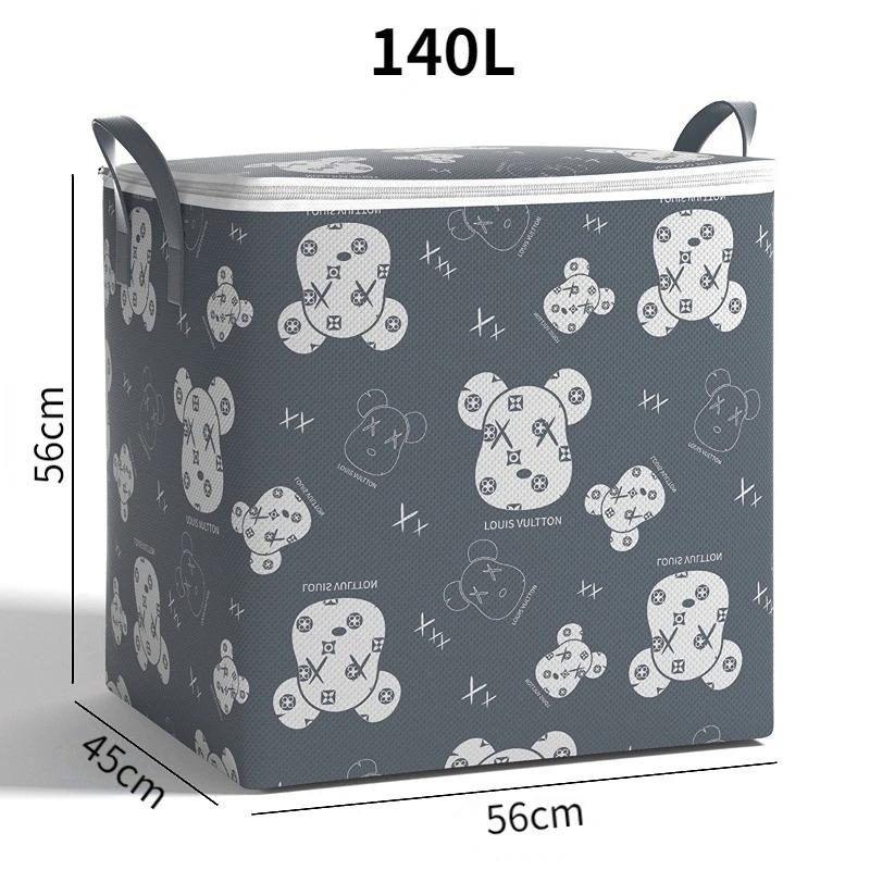 Quilt Clothes Storage Bag Large Zipper Clothing Quilt Packing Wardrobe Organizer Luggage Moving Bag Waterproof Moisture-proof