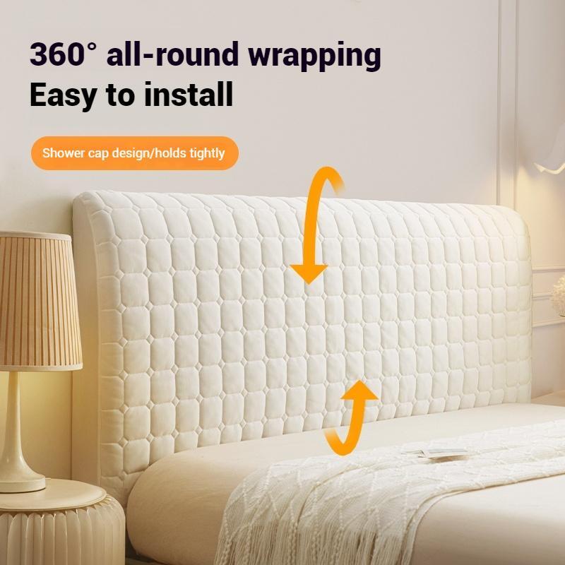 Solid Color Headboard Cover, 1 Count Soft Comfortable Breathable Dustproof Headboard Cover, Bedding Supplies for Home Bedroom Hotel