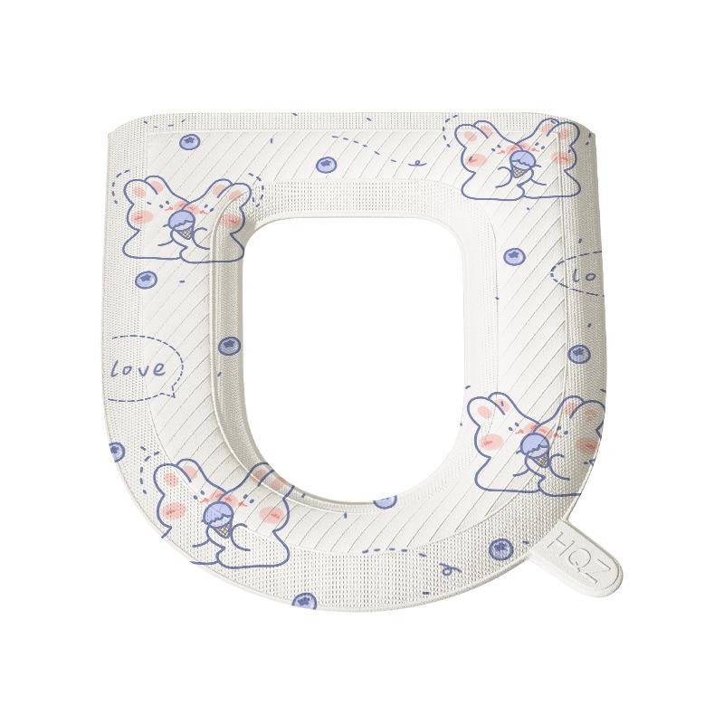 Cartoon Toilet Seat Cushion Four Seasons Universal Waterproof Toilet Cover Summer Household Toilet Cover Toilet Seat Washer