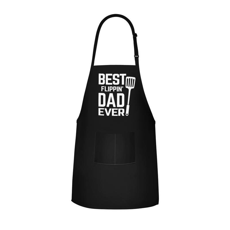 APRON DADDY Chef Apron - Best Flippin' Dad Ever - Funny Dad Apron