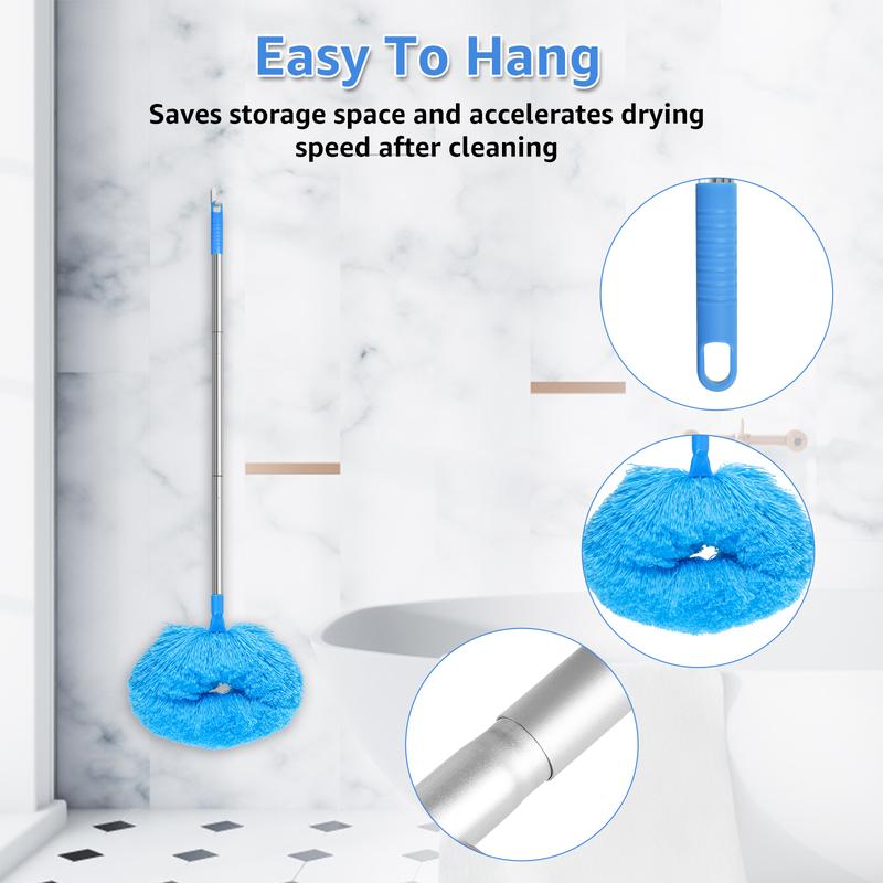 Ceiling Fan Cleaner Duster with 57 Inch Telescopic Handle Reusable Fibre Ceiling Fan Blade Cleaner with Removable Cleaning Head Hanging Ceiling Fan Cleaner