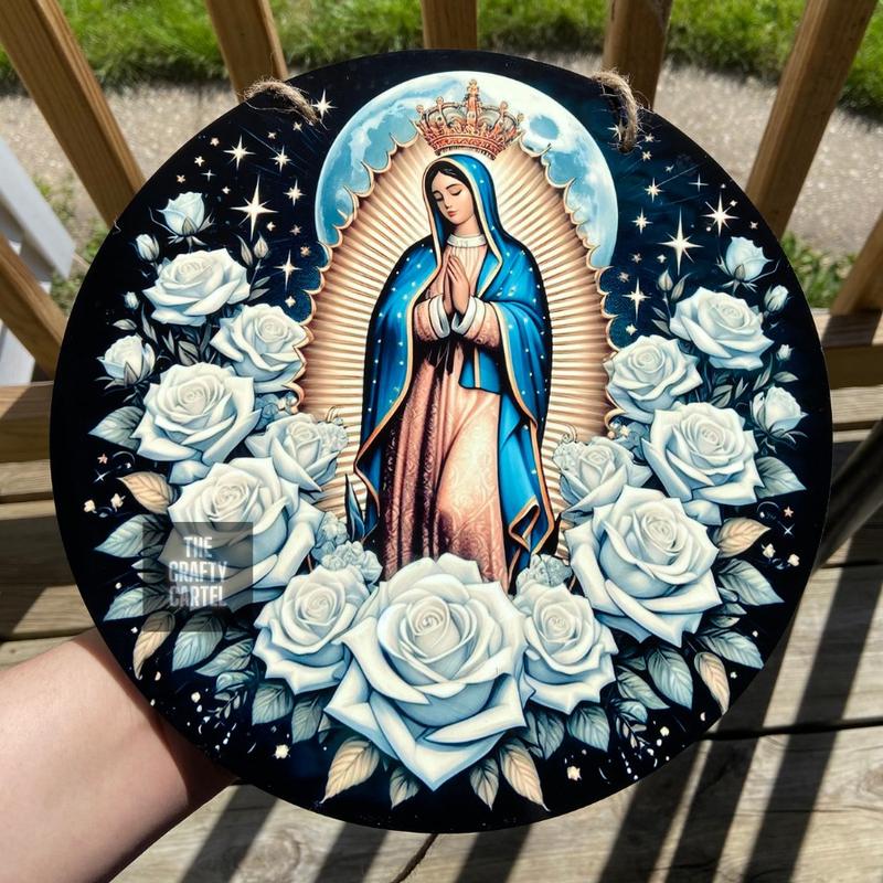 Virgencita Wall Hanging Door Sign