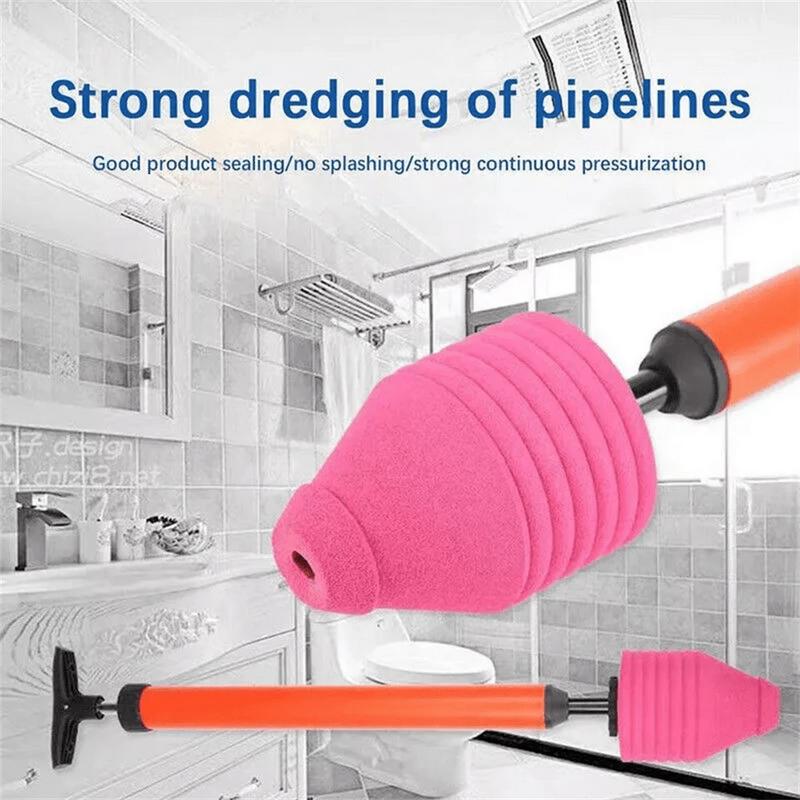 High Pressure Toilet Drain Sink Unblock One Shot Toilet Pipe Plunger Fast Tool