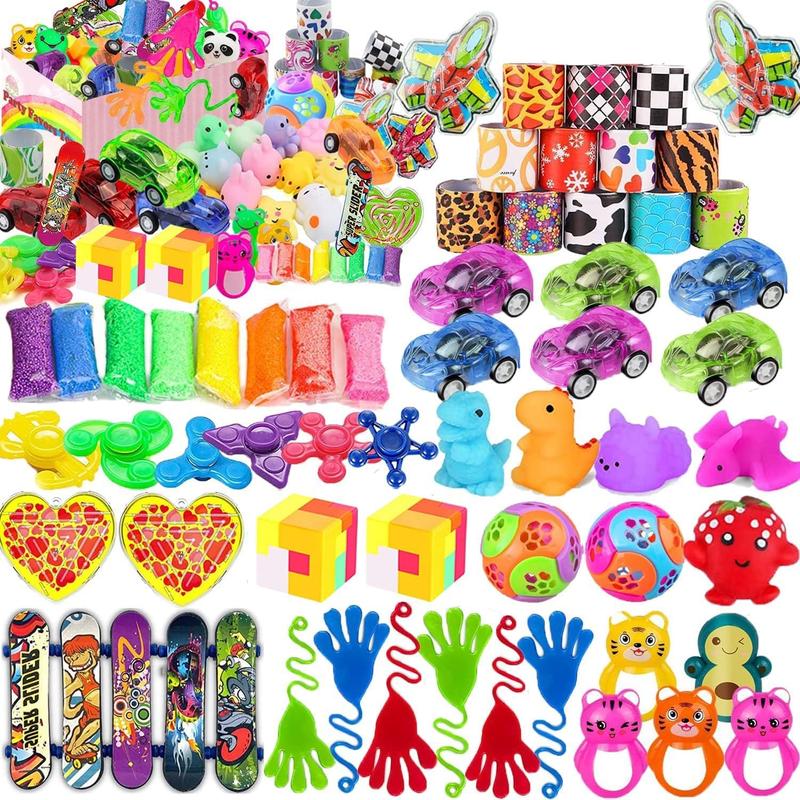 52 Pcs Party Favors for Kids 4-8, Birthday Gift Toys, Goodie Bag Stuffers, Treasure Box Carnival Prizes, Gifts Classroom, Pinata Bags Filler Boys and Girls 8-12 Basket Fluffy