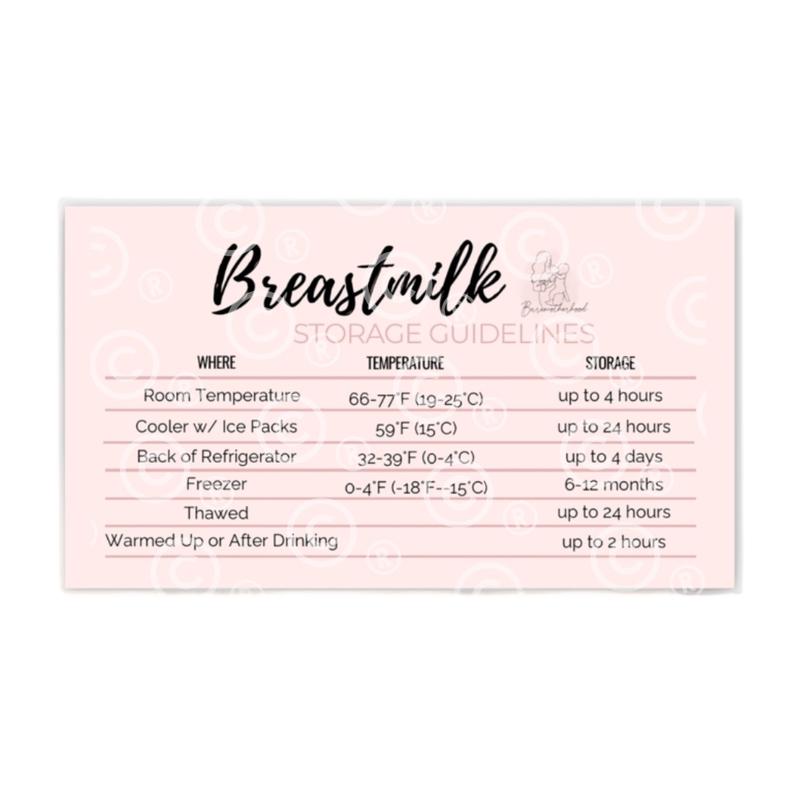 Breastmilk Guidelines Mini Magnet