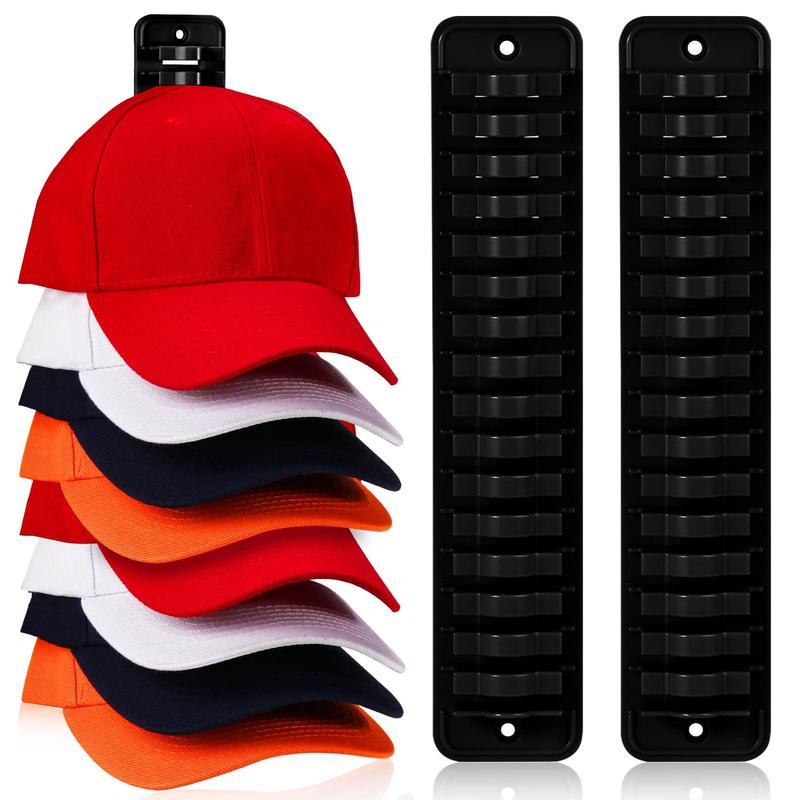 Hat Rack for Baseball Caps, 1 Count 2 Counts Two-way Install Hat Holder Organizer, Cap Storage Hook, Hat Storage Rack for Home Bedroom Dorm