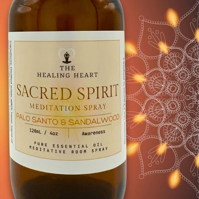 Sacred Spirit - Palo Santo & Sandalwood - Premium Room Spray, Long-lasting Aroma