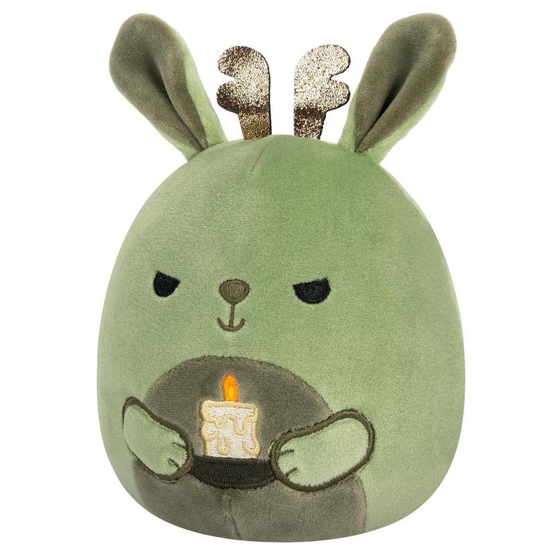 Squishmallows 5-Inch Select Series - Martha the Green Jackalope Holding Candle