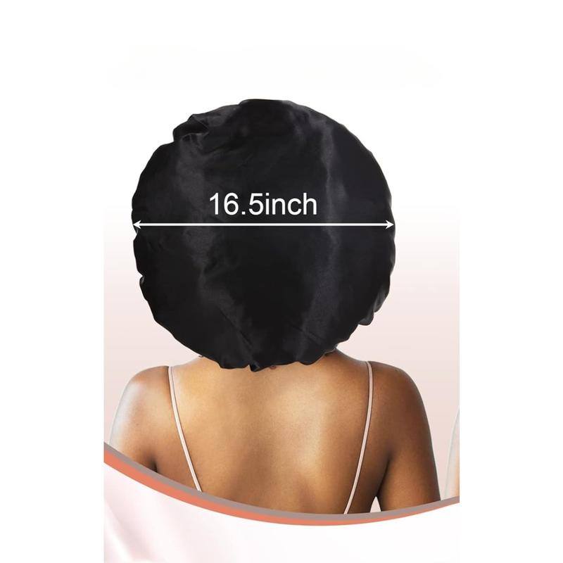 3 Pack Bonnet for Sleeping,Satin Silk Bonnet for Sleeping Women with Tie Band for Curly Hair Bonnet Braids