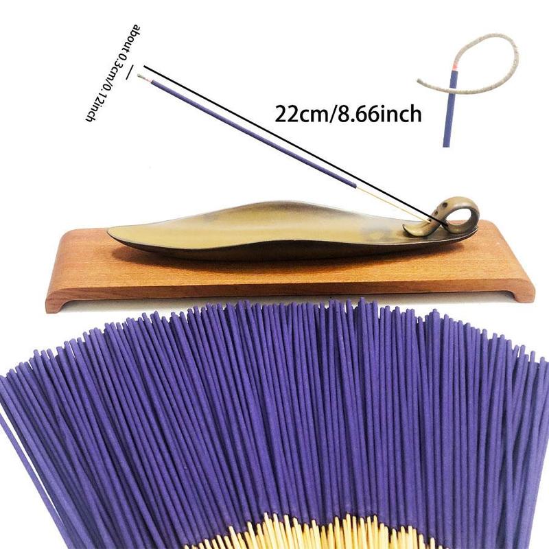 Lavender Incense Stick, 1 5 7 Packs 24pcs pack Natural Handmade Incense Stick, Home Fragrance for Living Room Bedroom Bathroom Office