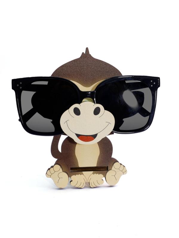 Wooden Cartoon Animal Design Glasses Holder,  Cute Cartoon Jewelry Display Stand, Fashion Glasses Holder for Home Decor