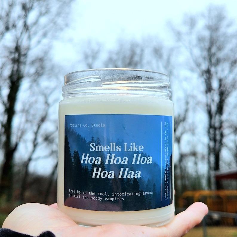 Twilight Saga Series Soy Wax Container Candle, Edward Cullen Bella Swan Vampire Funny Candle Jar, Hoa Hoa Song Twilight Merch Gifts, Natural Soy Homade Candle, Bookish Merch Gift, Mother's Day Gift