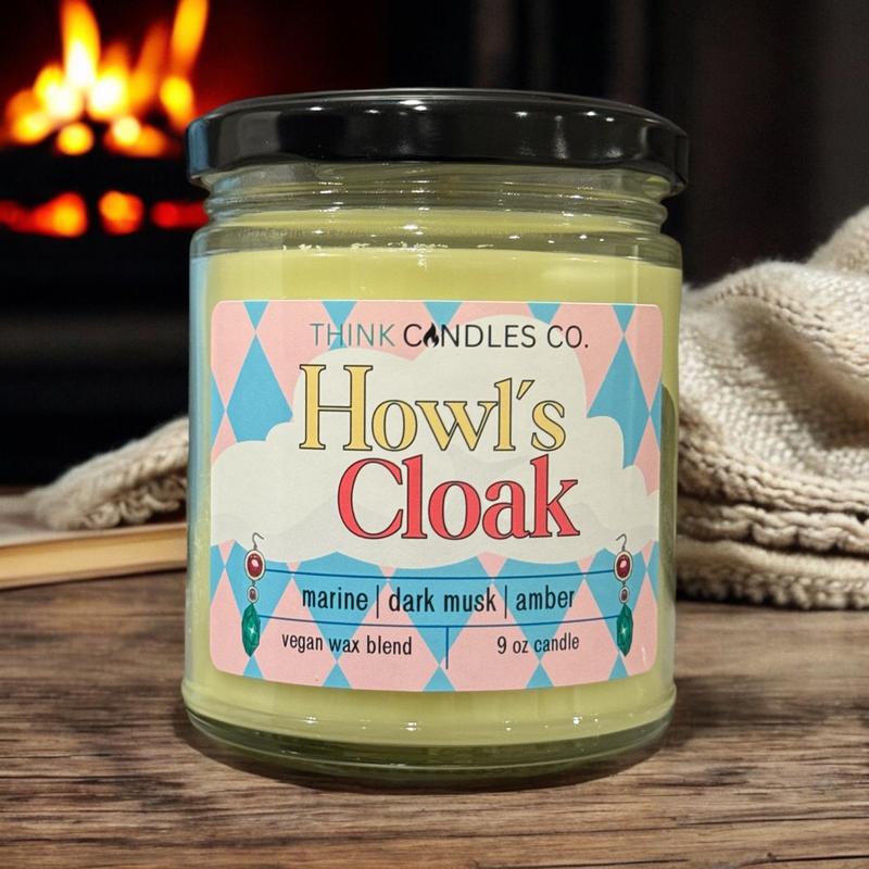 Howl's Cloak Candle | Hand Poured Vegan Wax Blend Candle | 9 oz, 4 oz, 2 oz Snap Bar