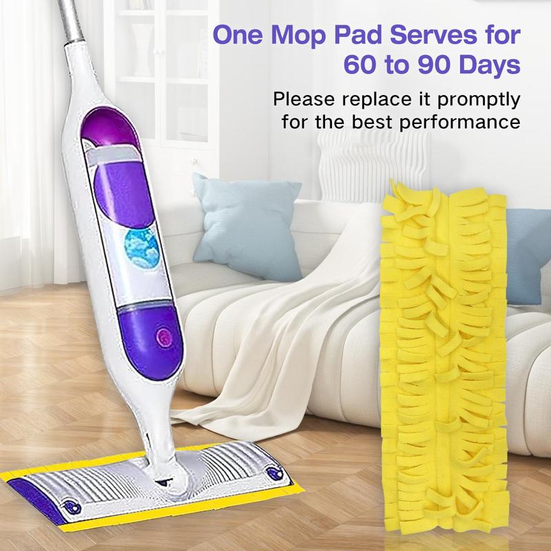 Powermop Refill Pad, 2 4 Counts Reusable Washable Mop Pads, Mop Pads for Swiffer Powermop, Mop Pads Replacment, Household Cleaning Supplies, Home Care Supplies