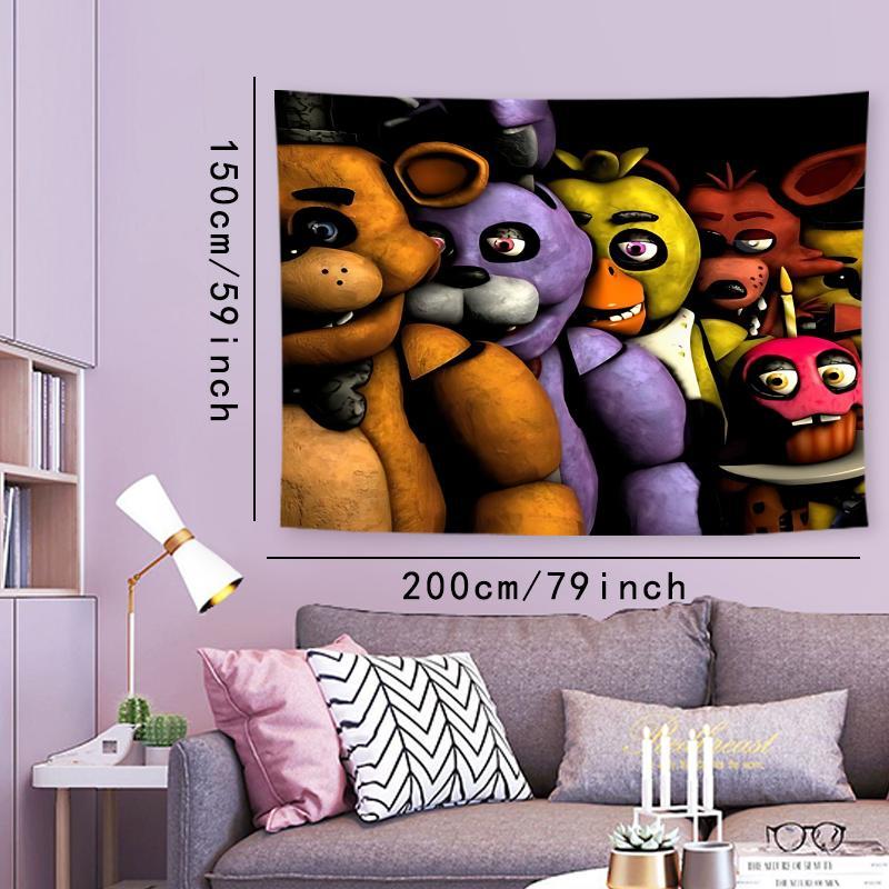 Scary Horror Game Painting Tapestry, Wall Decor Hanging Tapestry, Wall Art for Living Room, Bedroom, Dorm, Room Decor, Home Decor