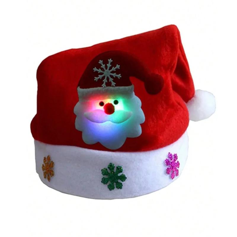 Christmas Hat New Year Cute Santa Claus Snowman ElK Cap Hat Christmas Costume Santa Claus Xmas Winter Gift Decor Home Party Adult Xmas Gift Decoration