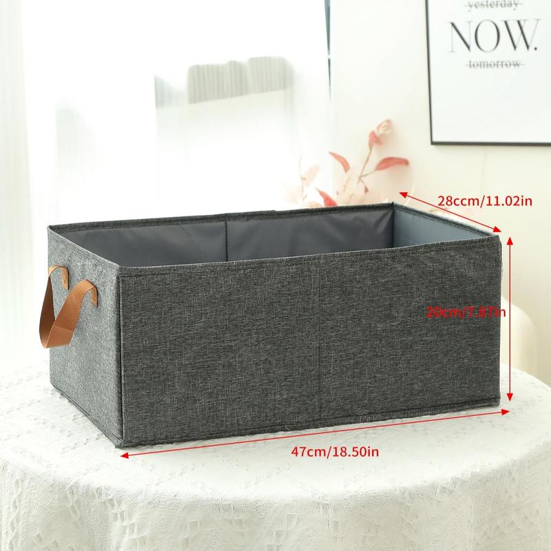 Household Clothes Storage Box, Foldable Fabric Clothes Organizer with Handle, Multifunctional Sundries Storage Box, Plush Toys Teddy Bear Storage Organizer, Home Organizers