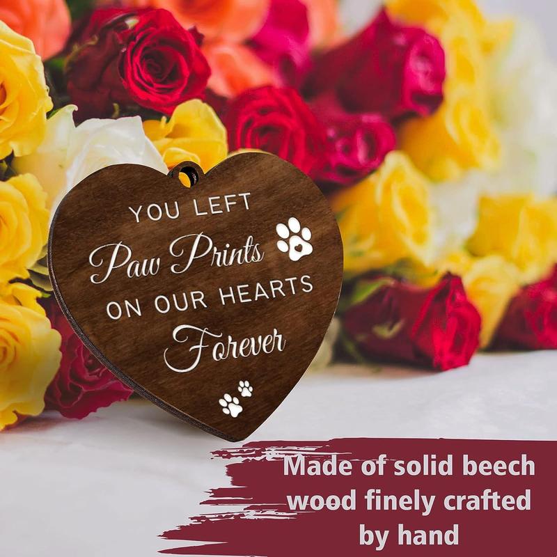 Pet Memorial Gifts for Dogs and Cats, Rotating Wooden Picture Frame for 4x6 Photo, Memorial Gifts for Loss of Pet, Bereavement Remembrance Picture Frame Decor Farmhouse Waterproof Decoration