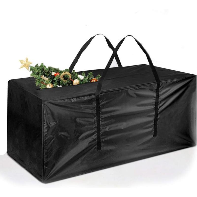 Christmas Tree Storage Bag Fits Up to 9 ft Artificia Trees 65” x 15” x 30” Extra Large Moving Bags, Black Organiser Waterproof Gift