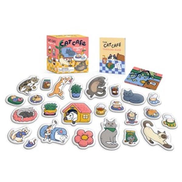 Cat Cafe Magnet Set