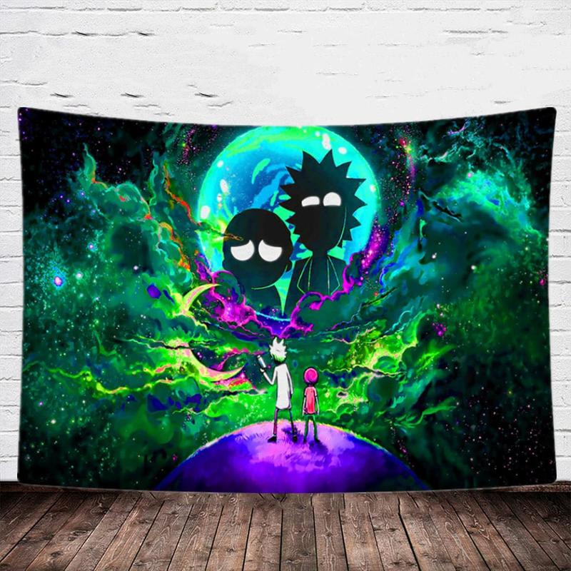 Anime Tapestry Cool Tapestry Hippie Tapestry Bedroom Aesthetic Wall Hanging Living Room Colorful Tapestries Decor-59.1× 51.2 in