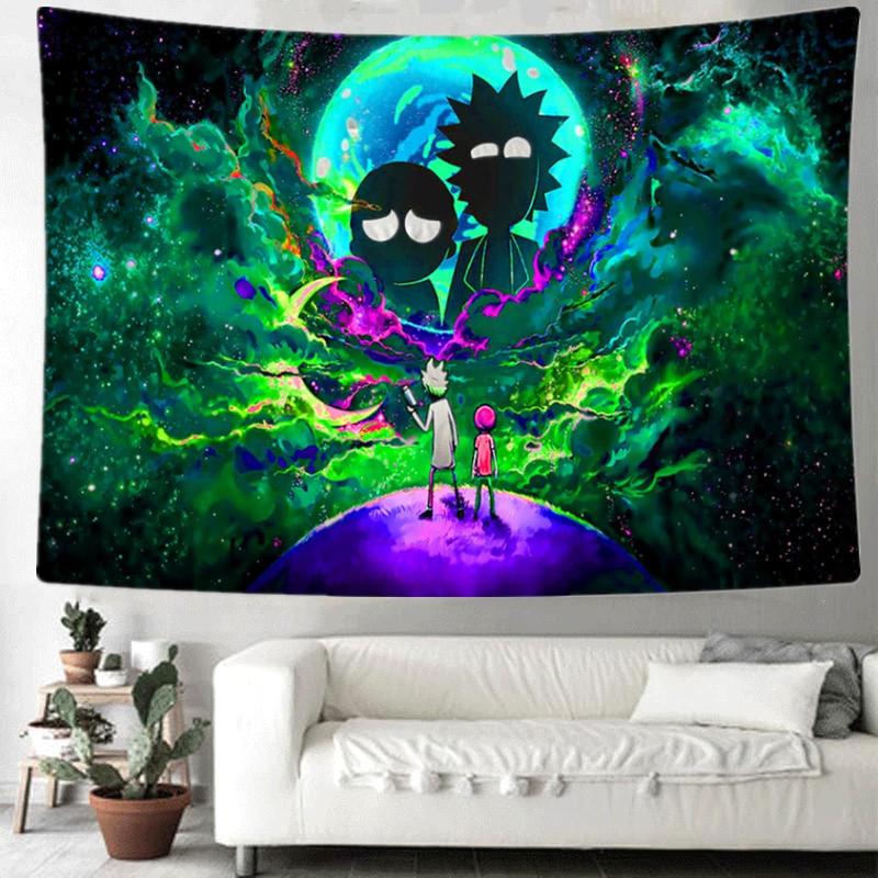 Anime Tapestry Cool Tapestry Hippie Tapestry Bedroom Aesthetic Wall Hanging Living Room Colorful Tapestries Decor-59.1× 51.2 in