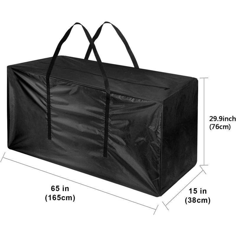 Christmas Tree Storage Bag Fits Up to 9 ft Artificia Trees 65” x 15” x 30” Extra Large Moving Bags, Black Organiser Waterproof Gift