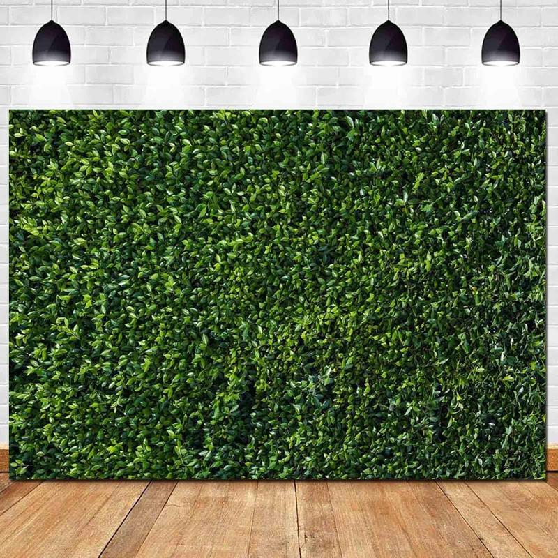 9x6ft Green Leaves Nature Spring Photo Background Wedding Birthday Party   Shower Photography Backdrops Zoo Decor Banner Dessert Cake Table Decor Booth