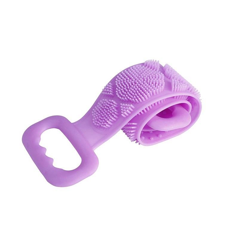 Silicone Back Scrubber for Shower, Double-Sided Back Exfoliator Body Scrub Towel, Exfoliating Washcloth Bath Tool for use in Shower, to Clean Skin for  Men and Women