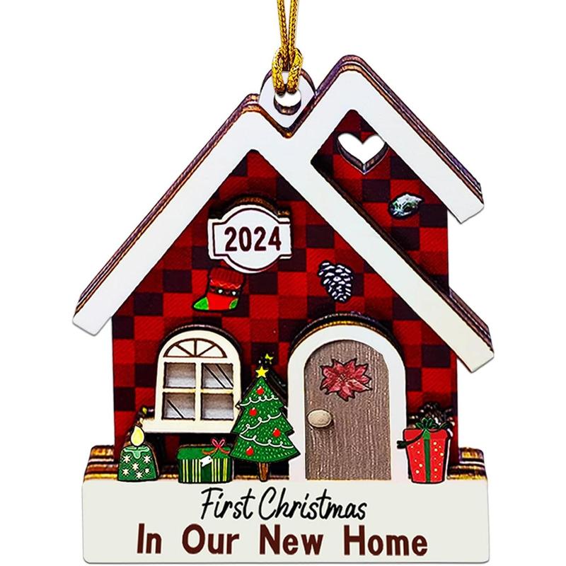 New Home Ornament 2024- Housewarming Gifts New Home, New House New Beginning, House Warming Gift for Women, Couple, homeowners, New Home Gift Ideas - First Home Christmas Ornament 2024