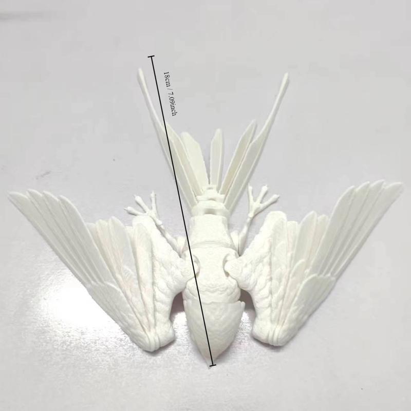 3D Bird Hinge Teeth, Creative Bird Desktop Ornament for Bedroom Living Room Office, Bird Teeth for DIY Craft, Home Decor