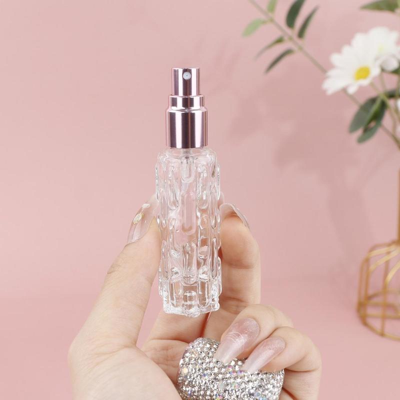 10ML Rhinestone Decor Refillable Perfume Bottle, Portable Travel Spray Bottle, Perfume Dispenser Bottle for Women & Girls