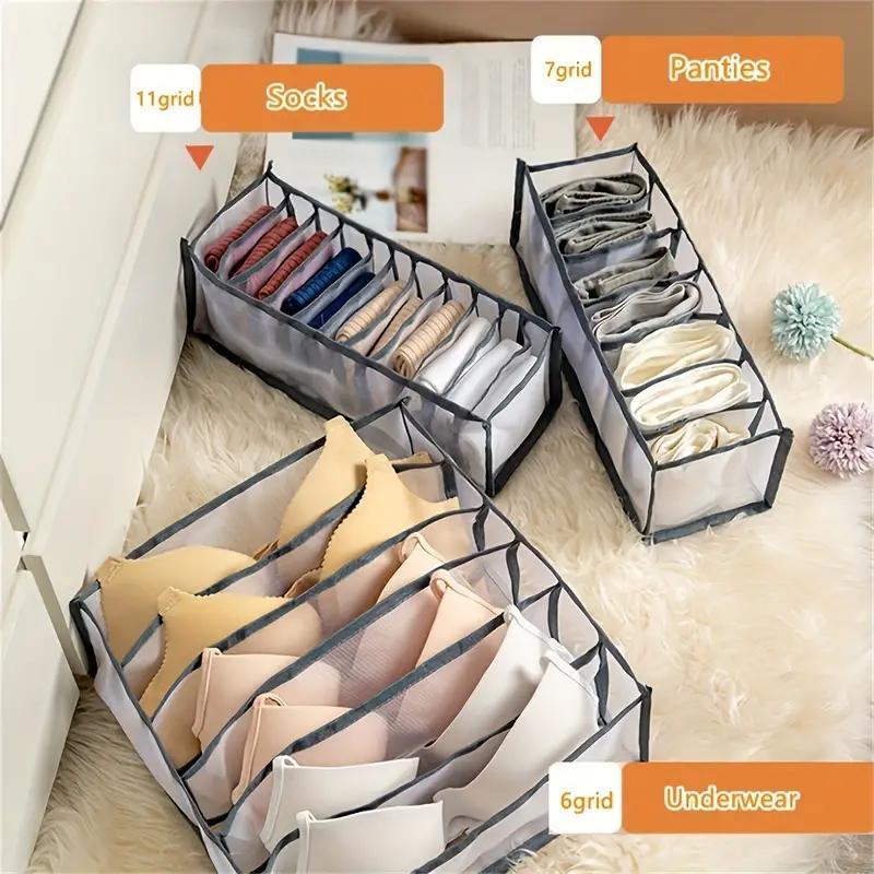 Underwear Storage Bag, 3pcs set Multi-functional Lightweight Underwear Storage Bag, Underwear Storage Organizer for Wardrobe Traveling