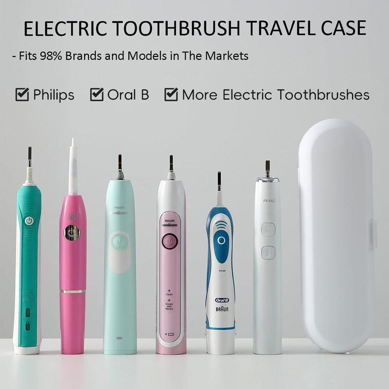 Electric Toothbrush Travel Case, 1 Count Portable Travel Protective Clean Box for Fall, Toothbrush Holder for Most Electric Toothbrushes, Ideal Gift for Christmas, Winter Gift