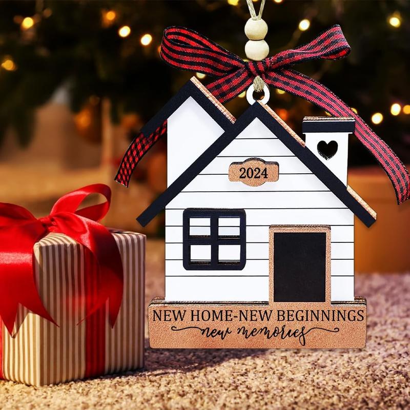 New Home Ornament 2024- Housewarming Gifts New Home, New House New Beginning, House Warming Gift for Women, Couple, homeowners, New Home Gift Ideas - First Home Christmas Ornament 2024