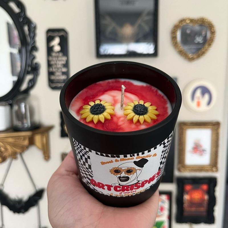 ART THE CLOWN - Terrifier inspired - HORROR CANDLE Decor