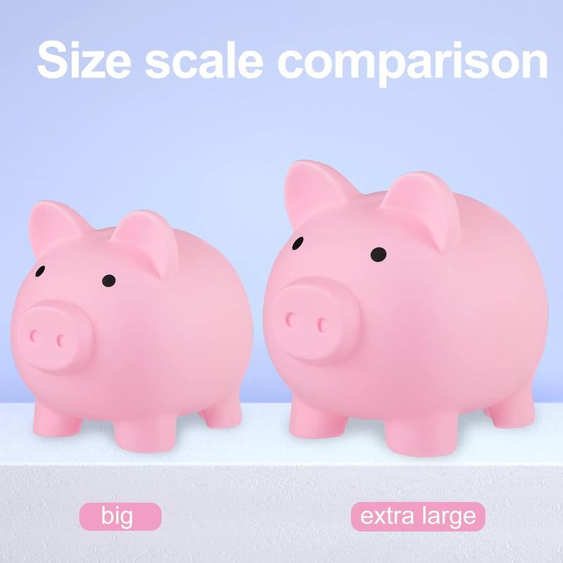 Piggy ,  for Boys and Girls,Unbreakable Plastic Money ,Cute Pig Money Box,Practical Gifts for Birthday, Festival,  Shower