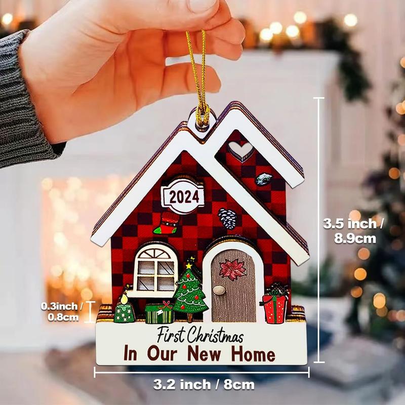 New Home Ornament 2024- Housewarming Gifts New Home, New House New Beginning, House Warming Gift for Women, Couple, homeowners, New Home Gift Ideas - First Home Christmas Ornament 2024