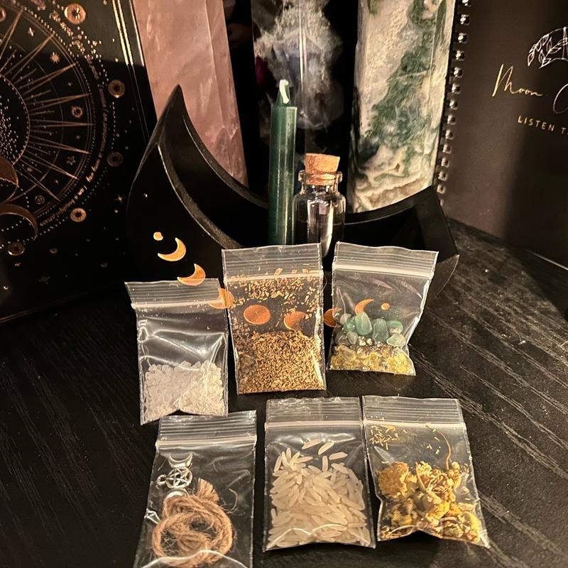 Abundance Spell Kit | Money Spell | Abundance Jar Kit | DIY Spell Jar | Spell Kit | Witch Gift Set | Wiccan Witchy Witchcraft Manifestation Ritual