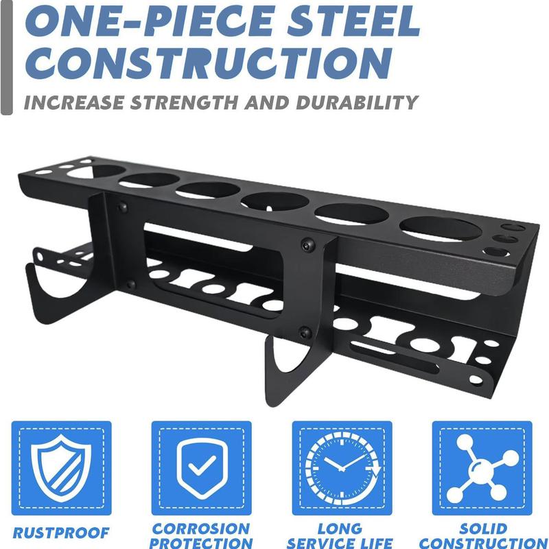 Caulking Tube and Caulking Gun Holder, Caulking Gun Storage Rack with Horizontally Base, Sealant Organizer for Garage and Workspace