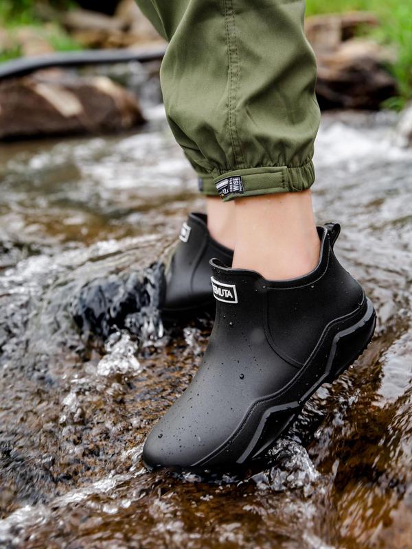 Unisex Water Shoes, 1 Pair Casual Letter Patch Water Shoes, Non-slip Water Shoes for Outdoor Fishing, Outdoor Water Shoes for Men & Women