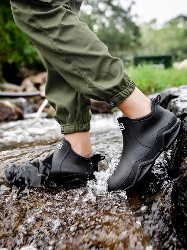 Unisex Water Shoes, 1 Pair Casual Letter Patch Water Shoes, Non-slip Water Shoes for Outdoor Fishing, Outdoor Water Shoes for Men & Women