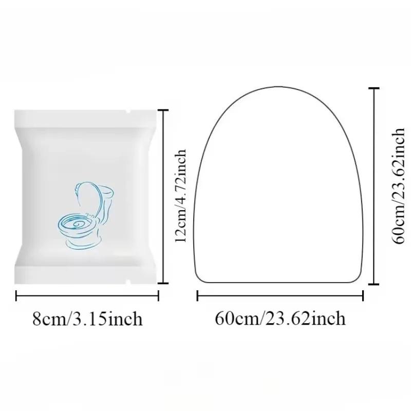 Disposable Waterproof Toilet Seat Cover - Non-Woven Travel Bathroom Protector, Hotel Hygiene Cover with Individual Packaging, Seat Cushion for Comfort