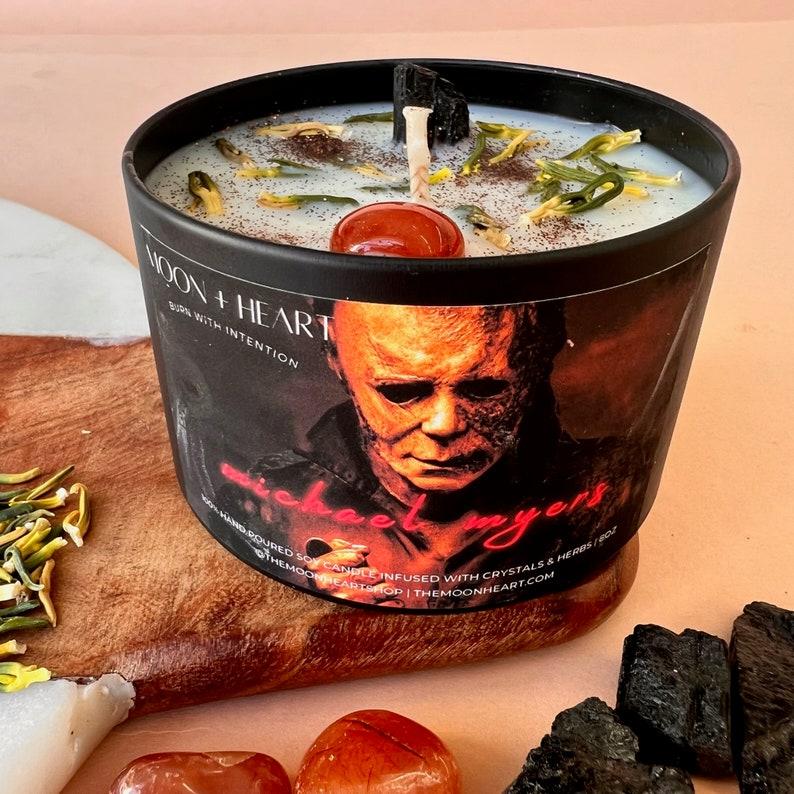 Michael Myers Halloween Candle, Intention Candle, Spooky season gift, Horror Candles, Scary movie Lover