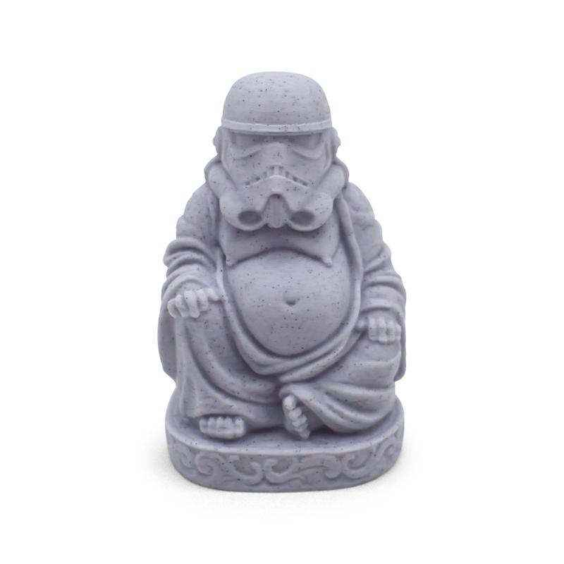 Stormtrooper-Buddha Statue | 3D Printed | Unique Funny Decoration & Zen Decor for Home or Office Figures Religious