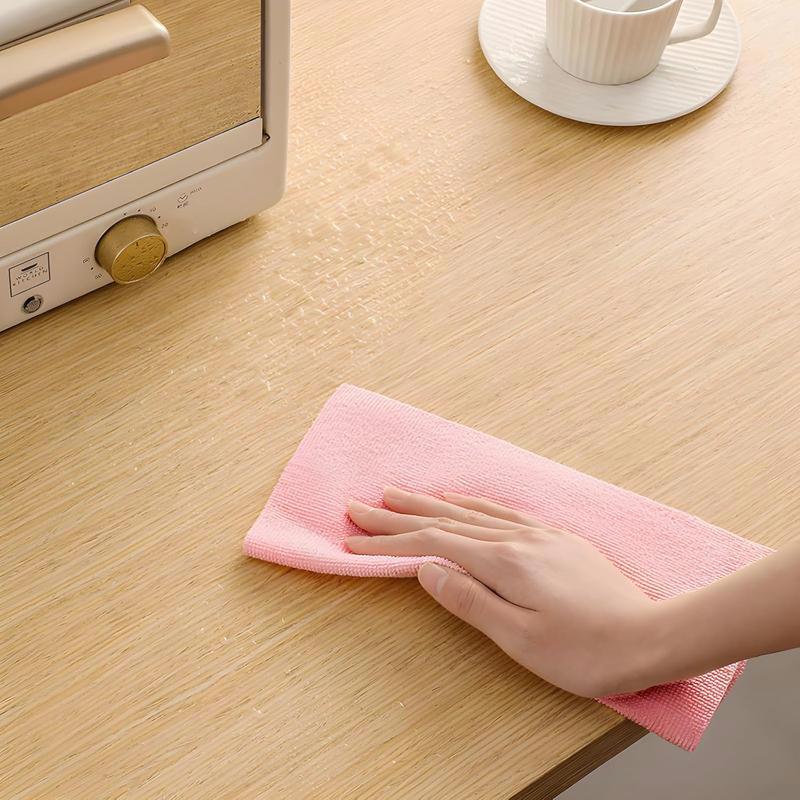 Pink Microfiber Cleaning Cloth Roll! 20 Tear Away Towels, Reusable & Washable for Car, Dishes