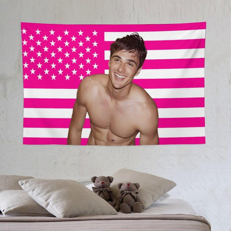 Jacob Flag Elordi Flag for Wall Hanging poster Tapestry, Jacob Tapestry,Funny Elordi Flag Decorations,Flag for Room, Dorm, Outdoor, Parties,Gift