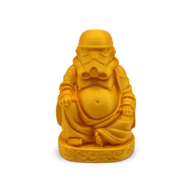 Stormtrooper-Buddha Statue | 3D Printed | Unique Funny Decoration & Zen Decor for Home or Office Figures Religious