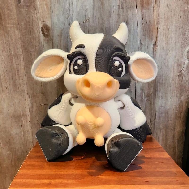 3d Printed Mini Cow Figurine